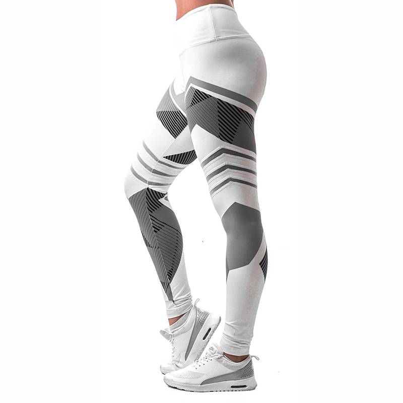 Women's High Waist Color Block Push Up Workout Leggings - CTHOPER