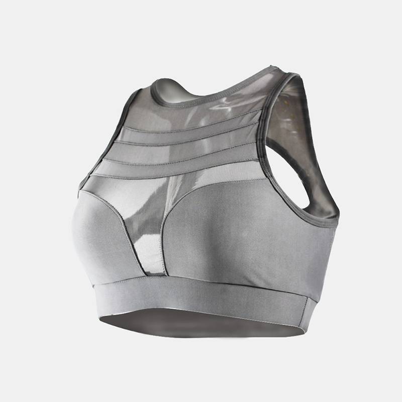 Women's Lace-Up Mesh Low Impact Sports Bra - CTHOPER