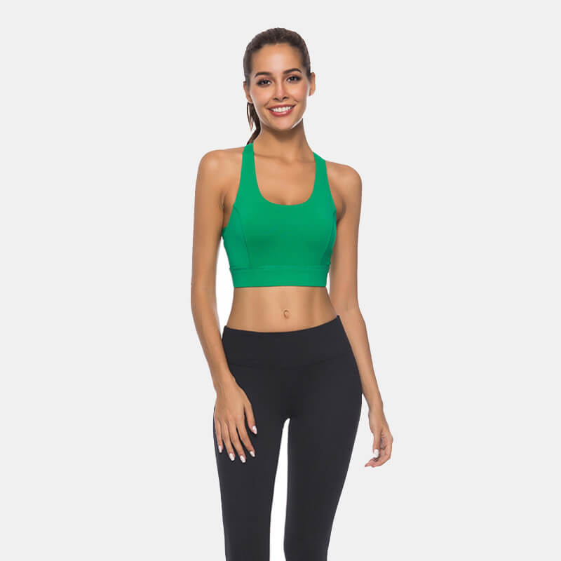 Women's Cross Back Sports Bra - CTHOPER